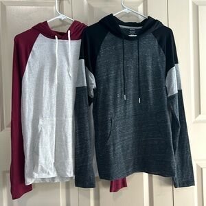 Two used Old Navy hoodies, boy size S